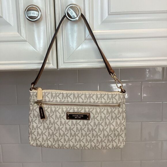 Michael Kors Saffiano Leather Signature Logo Mini Bag - Picture 1 of 16